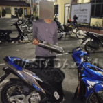Polres-Siantar-mengamankan-empat-sepeda-motor-yang-menggunakan-knalpot-brong